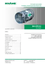 Schako BSK-RPR-EU Series Technical Documentation Manual preview