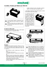 Предварительный просмотр 9 страницы Schako DISA-360 Installation And Maintenance Manual