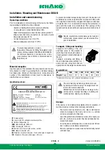 Preview for 5 page of Schako DISA-B Installation, Mounting And Maintenance