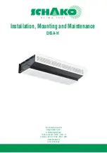 Preview for 1 page of Schako DISA-H Series Installation, Mounting And Maintenance