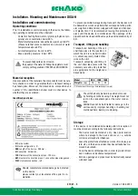 Preview for 5 page of Schako DISA-H Series Installation, Mounting And Maintenance