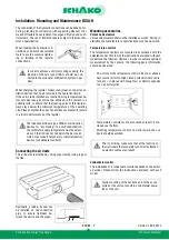 Предварительный просмотр 7 страницы Schako DISA-H Series Installation, Mounting And Maintenance