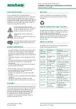 Предварительный просмотр 2 страницы Schako EasyBus EasyF-AAC Installation, Operating And Maintenance