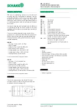 Preview for 3 page of Schako NBS Series Technical Documentation Manual