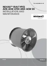 Preview for 1 page of Schako NOVENCO NOVAX ACN ATEX Series Installation And Maintenance Manual