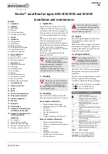 Preview for 2 page of Schako NOVENCO NOVAX ACN ATEX Series Installation And Maintenance Manual