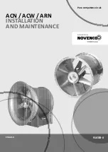 Schako Novenco NovAx ACN Series Installation And Maintenance Manual preview