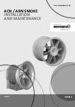 Schako NOVENCO NovAx ACN SMOKE Installation And Maintenance Manual preview