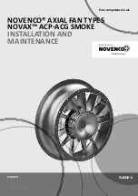 Preview for 1 page of Schako Novenco NovAx ACP Smoke Installation And Maintenance Manual