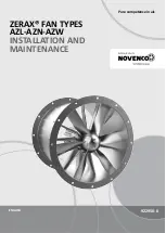 Schako NOVENCO ZERAX AZL Series Installation And Maintenance Manual preview