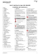 Preview for 2 page of Schako NOVENCO ZERAX AZL Series Installation And Maintenance Manual