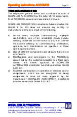 Preview for 3 page of Schaller Automation ACCOMOS Operating Instructions Manual