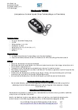 Preview for 1 page of Schartec YET003 Quick Start Manual