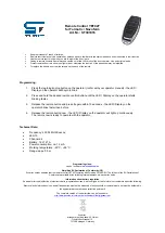 Preview for 2 page of Schartec YET027 Quick Start Manual