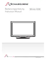 Предварительный просмотр 1 страницы Schaub Lorenz 32LE6100C Instruction Manual