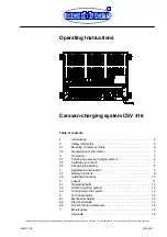 Preview for 1 page of Schaudt CSV 416 Operating Instructions Manual