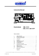 Schaudt EBL 101 C with OVP Instruction Manual preview