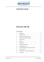 Schaudt Electrobloc EBL 269 Instruction Manual preview