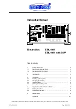 Schaudt Electrobloc EBL 99 K Series Instruction Manual preview