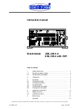 Schaudt Electroblock EBL 220-4 A Instruction Manual preview