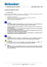 Preview for 21 page of Schenker 60M12/24D Installation, Use And Maintenance Manual