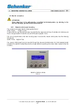 Предварительный просмотр 27 страницы Schenker MODULAR 35 Installation, Use And Maintenance Manual