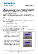 Предварительный просмотр 39 страницы Schenker MODULAR 35 Installation, Use And Maintenance Manual