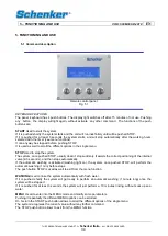 Preview for 34 page of Schenker MODULAR 500 Installation, Use And Maintenance Manual