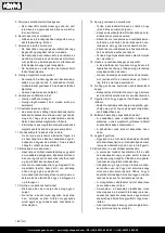 Предварительный просмотр 188 страницы Scheppach 3901105941 Translation Of Original Instruction Manual