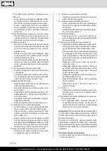 Предварительный просмотр 98 страницы Scheppach 4901501901 Translation Of Original Instruction Manual