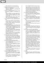 Предварительный просмотр 182 страницы Scheppach 4901501901 Translation Of Original Instruction Manual