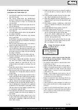 Предварительный просмотр 147 страницы Scheppach 5901214901 Translation Of Original Instruction Manual