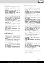 Предварительный просмотр 163 страницы Scheppach 5901214901 Translation Of Original Instruction Manual