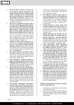 Предварительный просмотр 112 страницы Scheppach 5901219901 Translation Of Original Instruction Manual