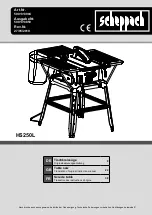 Предварительный просмотр 1 страницы Scheppach 5901313904 Instruction Manual