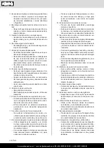 Предварительный просмотр 212 страницы Scheppach 5902205901 Translation Of Original Instruction Manual