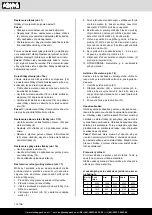 Preview for 114 page of Scheppach 5906820851 Translation Of Original Operating Manual