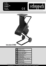 Scheppach biostar 2000 Translation From The Original Instruction Manual preview