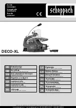 Preview for 1 page of Scheppach DECO-XL Translation From The Original Instruction Manual