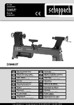 Scheppach DM460T Instruction Manual preview