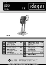 Preview for 1 page of Scheppach DP40 Translation Of Original Operating Manual