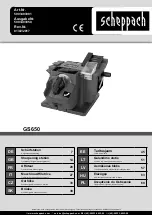 Preview for 1 page of Scheppach GS650 Translation Of Original Operating Manual