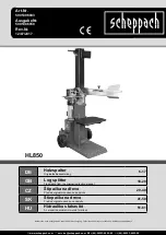 Scheppach HL850 Translation From The Original Instruction Manual предпросмотр