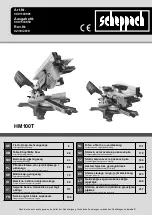 Scheppach HM100T Original Operating Manual preview