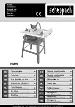 Scheppach HS105 Instruction Manual preview