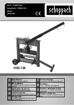 Scheppach HSC130 Translation From The Original Operating Manual предпросмотр