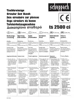 Preview for 3 page of Scheppach ts 2500 ci Operating Instructions Manual