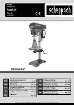 Предварительный просмотр 1 страницы Scheppach Vario Speed DP18VARIO Translation Of Original Operating Manual