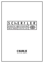 Preview for 1 page of Schertler CHARLIE Manual