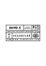 Schertler DAVID X User Manual preview